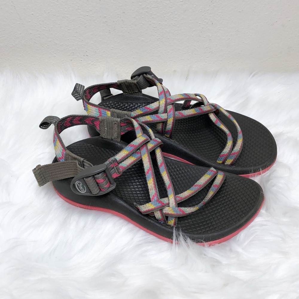 Chaco Sandals Pink and Gray Girls Size 2